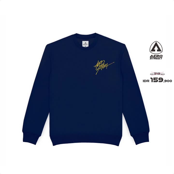 Aerostreet Crewneck Torres Navy  Sweater Sweatshirt BAAAA