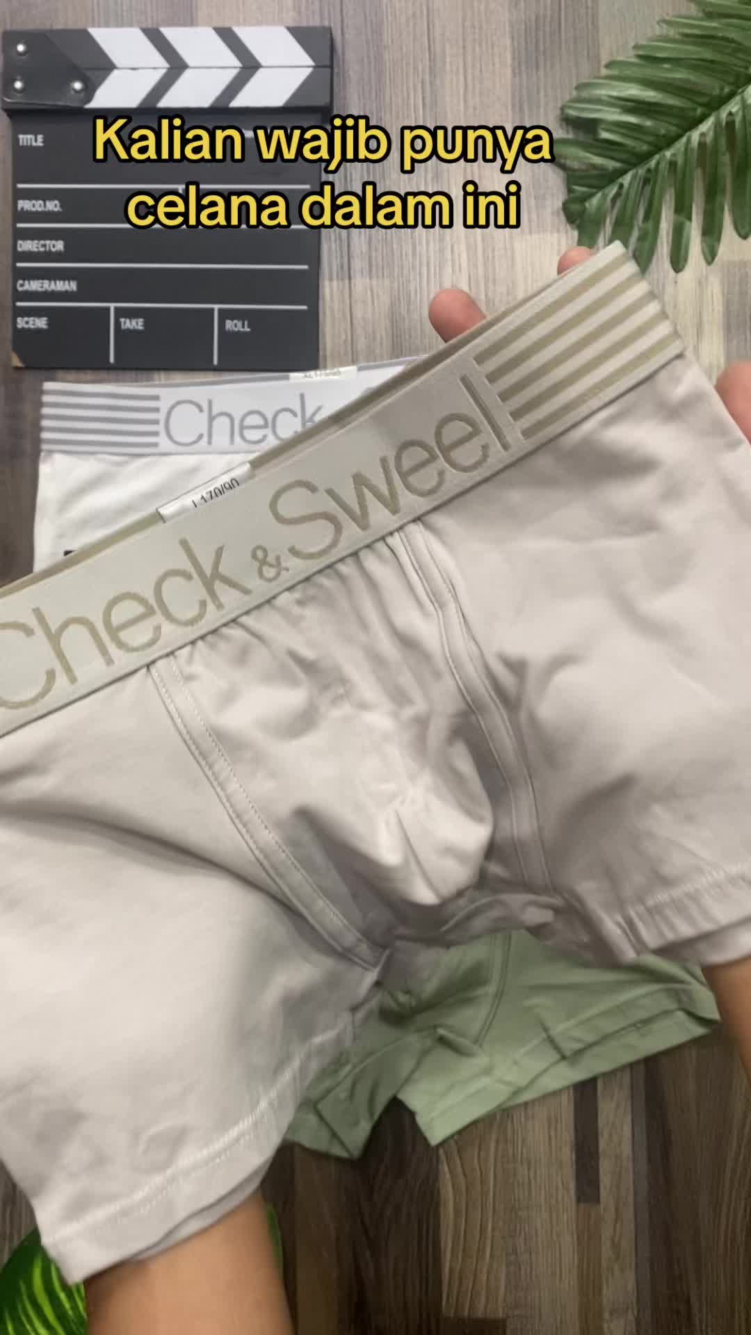 Check n Sweel Celana Dalam Pria Import Model Boxer Bahan Katun Soft Karet Lembut Nyaman