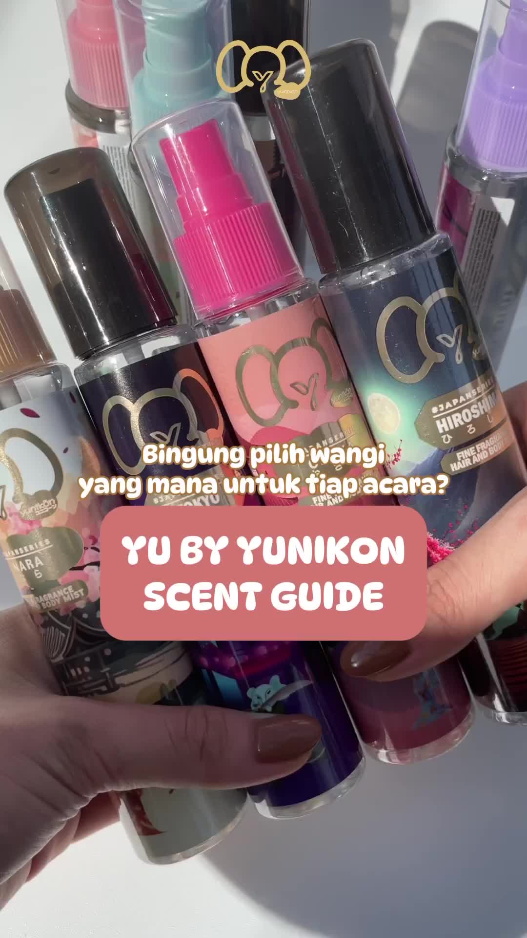 [YU BY YUNIKON] HAIR & BODY MIST  100ML JAPANESE SERIES | FINE FRAGRANCE JAPANESE SERIES | PARFUM BADAN WANGI Perfume Wanita dan Pria