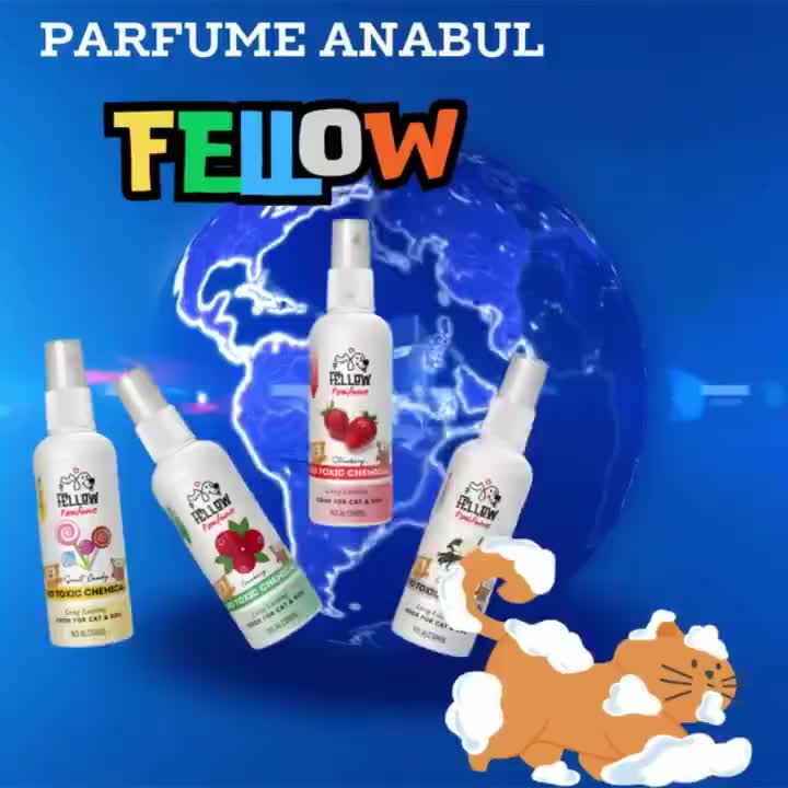 FAEZA_STORE Parfum Kucing Anjing Wangi Fresh Tahan Lama 30 ml Formula Aman Tanpa Bahan Kimia Berbahaya Cocok untuk Kucing
