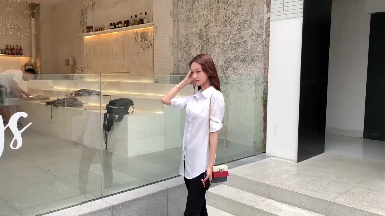 Kemeja Wanita Lengan Panjang - Kemeja Basic Wanita - Kemeja Kerja Wanita - HEM Putih Wanita Casual - Baju Kantor Wanita Korean Style Katun Kerah
