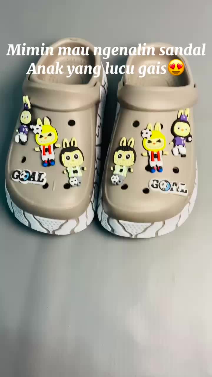 FEDOR D-069-3 SENDAL SLOP ANAK GAMBAR LABUBU NYAMAN DIPAKAI/FEDOR C-069-3 SENDAL SLOP ANAK LUCU PRIA SANDAL FASHION