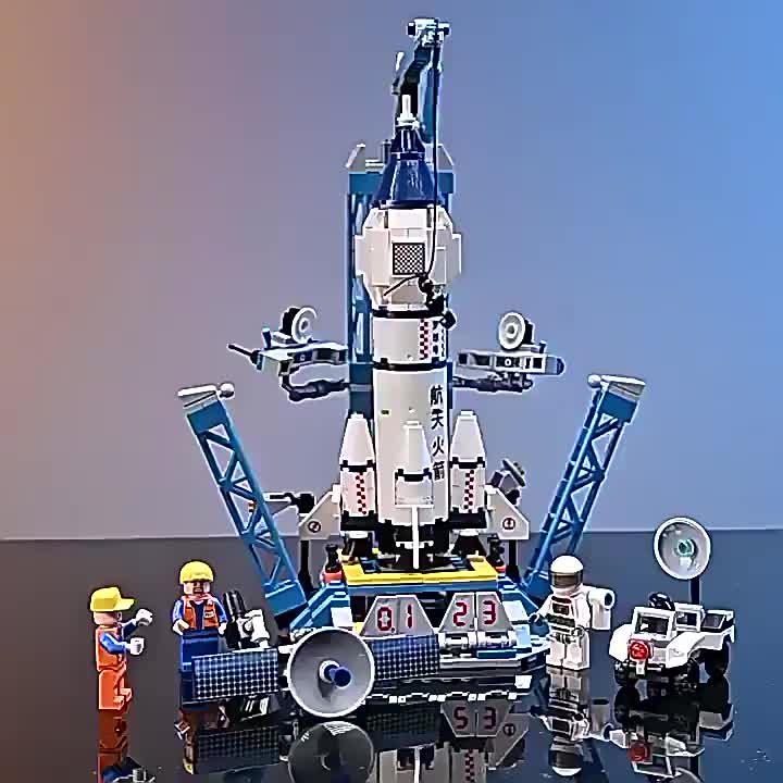 Mainan Balok Blok Roket Nano Block Brick Rocket Pesawat Ulang-alik