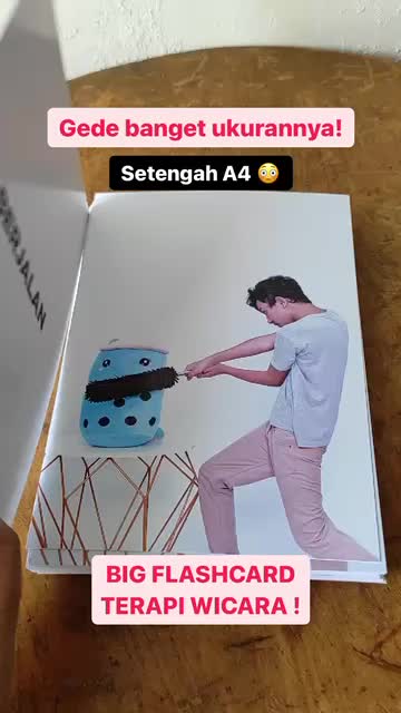 Big Flashcard Kata Kerja FOTO - Stimulasi Bahasa dan Bicara - Naufan Learning