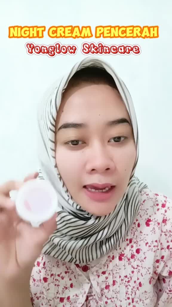 Yonglow Cream Malam Glowing Flek Hitam BPOM Krim Pemutih Kulit Wajah Kusam Beruntusan Jerawat Komedo Pelembab Pencerah