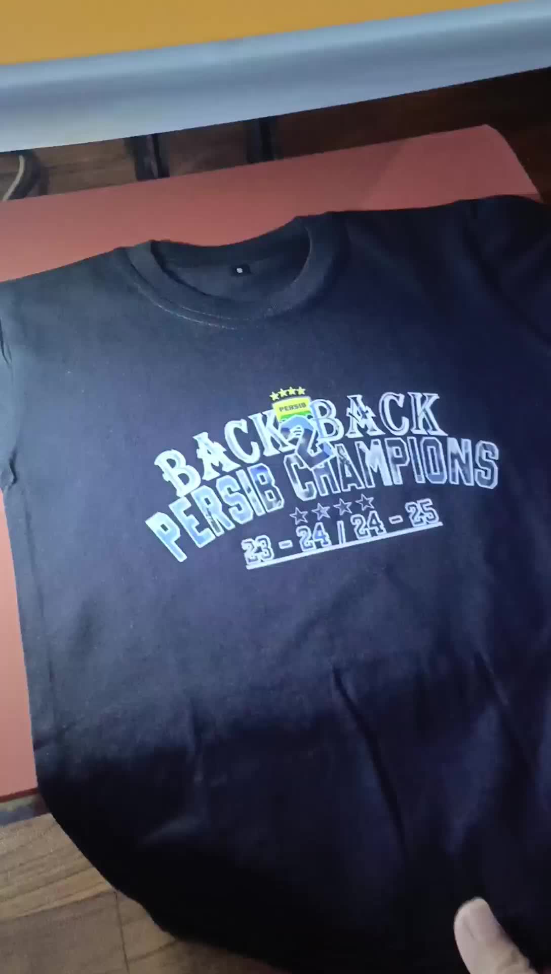 Kaos Anak Persib Juara Back 2 Back Champios Baju Custom Nama No Punggung 1 3 4 5 6 7 8 9 - 12 Tahun