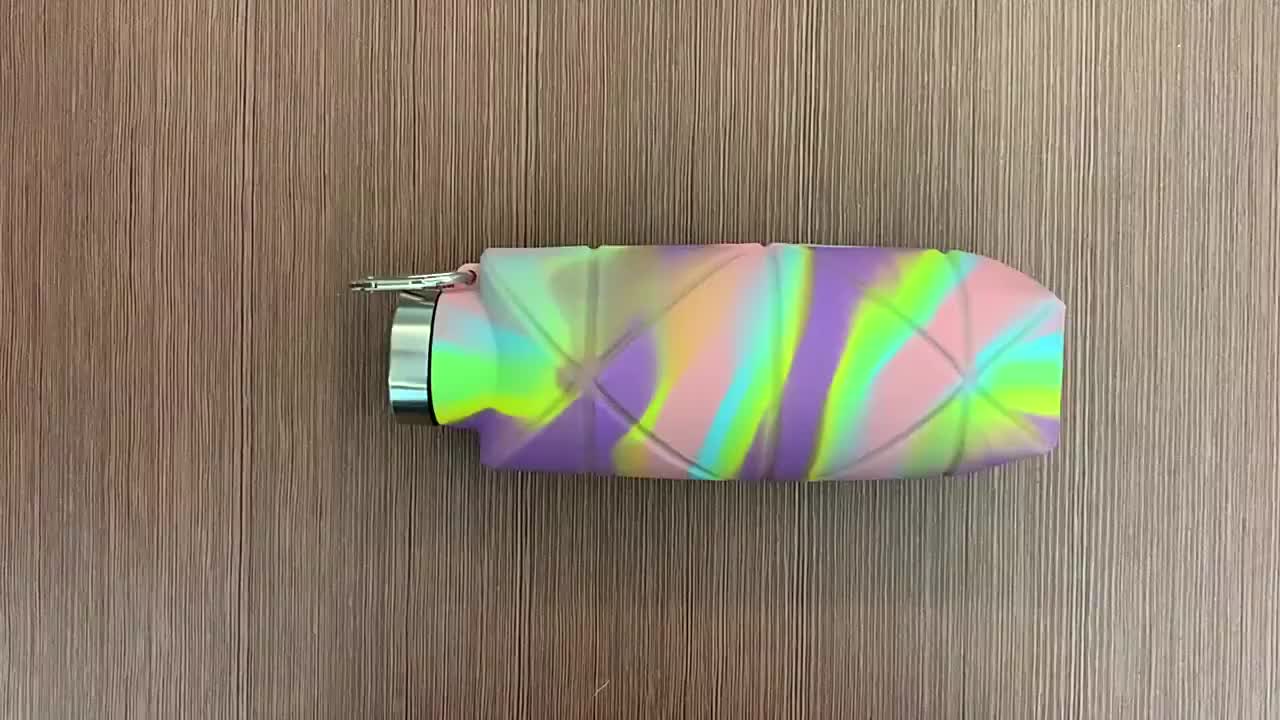 Botol Minum Lipat BPA FREE Silikon Food Grade Botol Minum Sport Botol Lipat Portable Botol Travelling Foldable Bottle