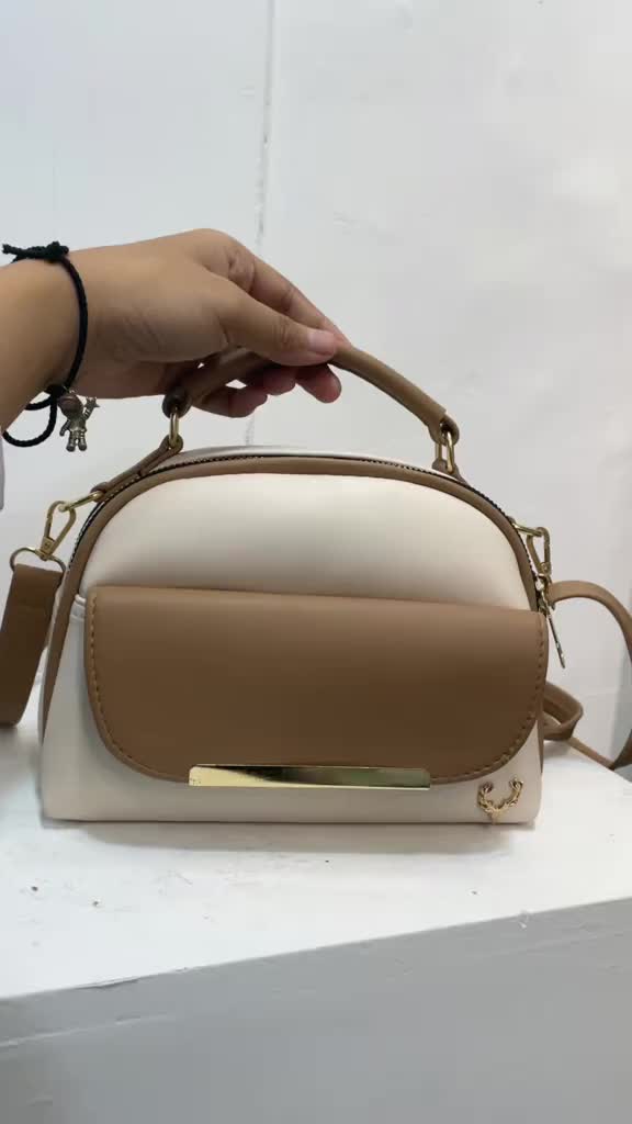 Tas Selempang Wanita Zidan Collection Chailin Dua 2 Ruang Resleting Fashion Korea Kulit Sintetis