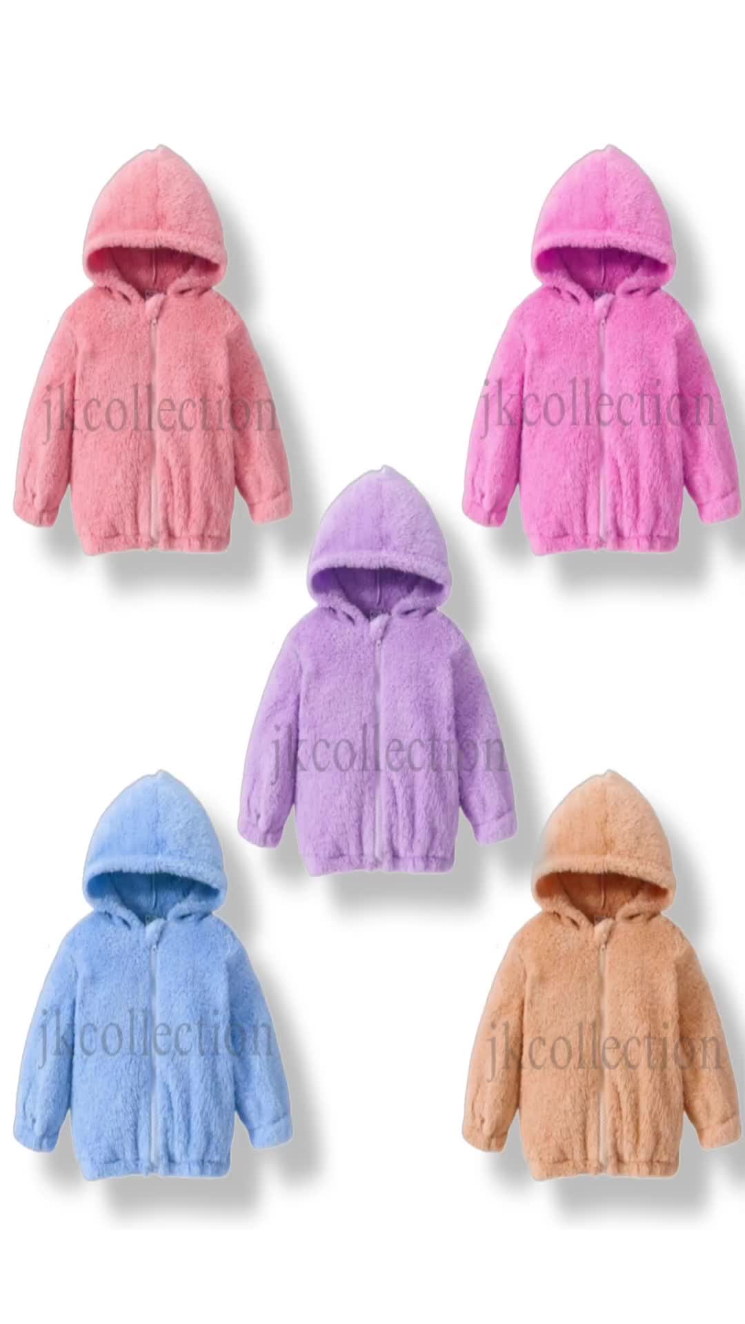 Jaket Anak Topi Sherpa Usia 1-12 Tahun unisex premium