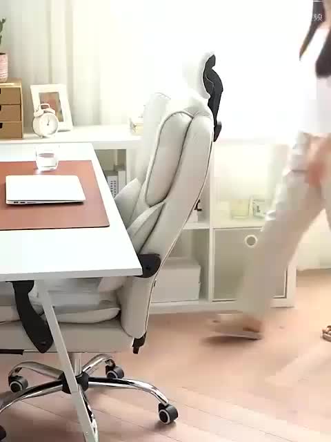 MGG Kursi Kantor Kursi Bos Kursi Kerja Kursi Direktur Dengan Pijanakan Kaki Kursi Kulit Ergonomis Furniture