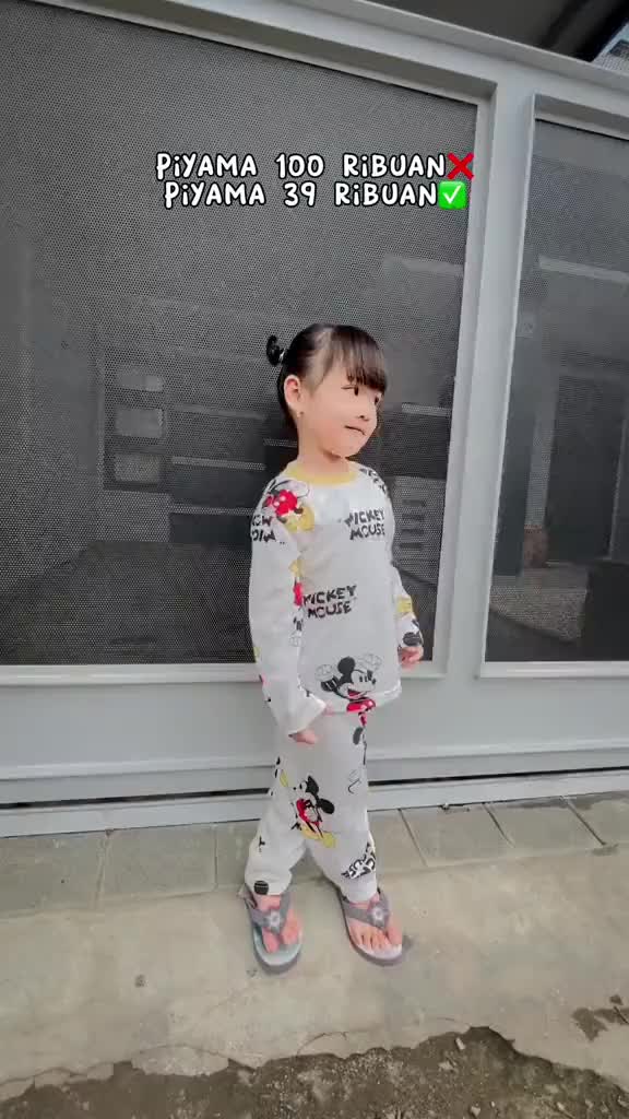 DADICO Piyama Anak Perempuan Bahan Tebal Motif Lucu