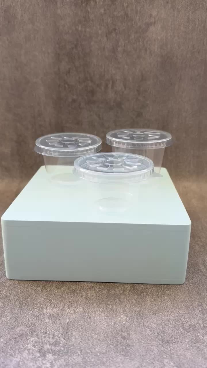 Cup Pudding 60ml 90ml 100ml TIPTOP @50 Pcs / Gelas Plastik Kecil Ice Cream Puding Jelly Agar Saos / Sauce Cup Sambal