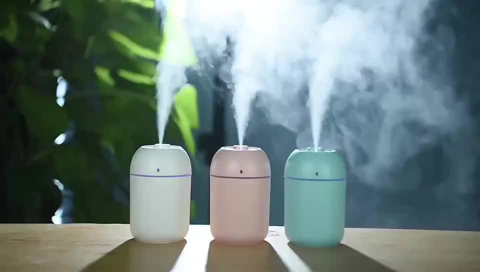 Diffuser Humidifier 220 ML with 7 colour LED light -Oil Aromatherapy - Pengharum Ruangan - High quality