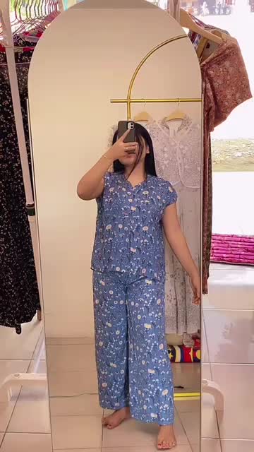 SETELAN PIYAMA bahan rayon viscose Wanita