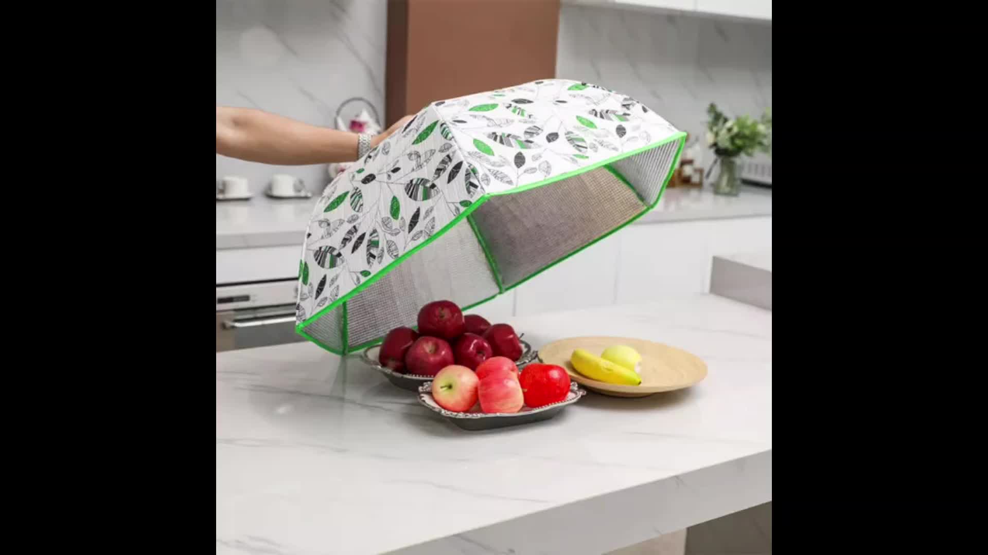 COD Tudung Saji D80 Lipat Rangka Stainess Extra Size Bahan Tebal Aluminiun Foil