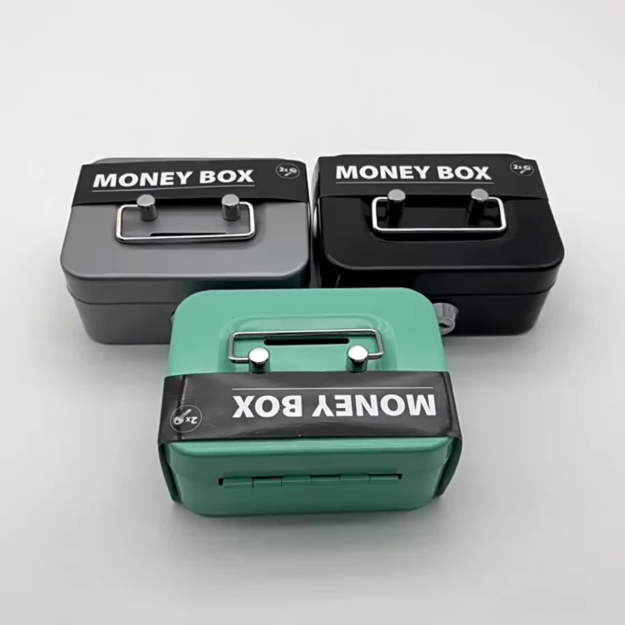 COD Kotak Brankas Celengan Mini Uang Emas Dokumen Ada Kunci Besi Tahan Api dan Air Safebox Key Lock