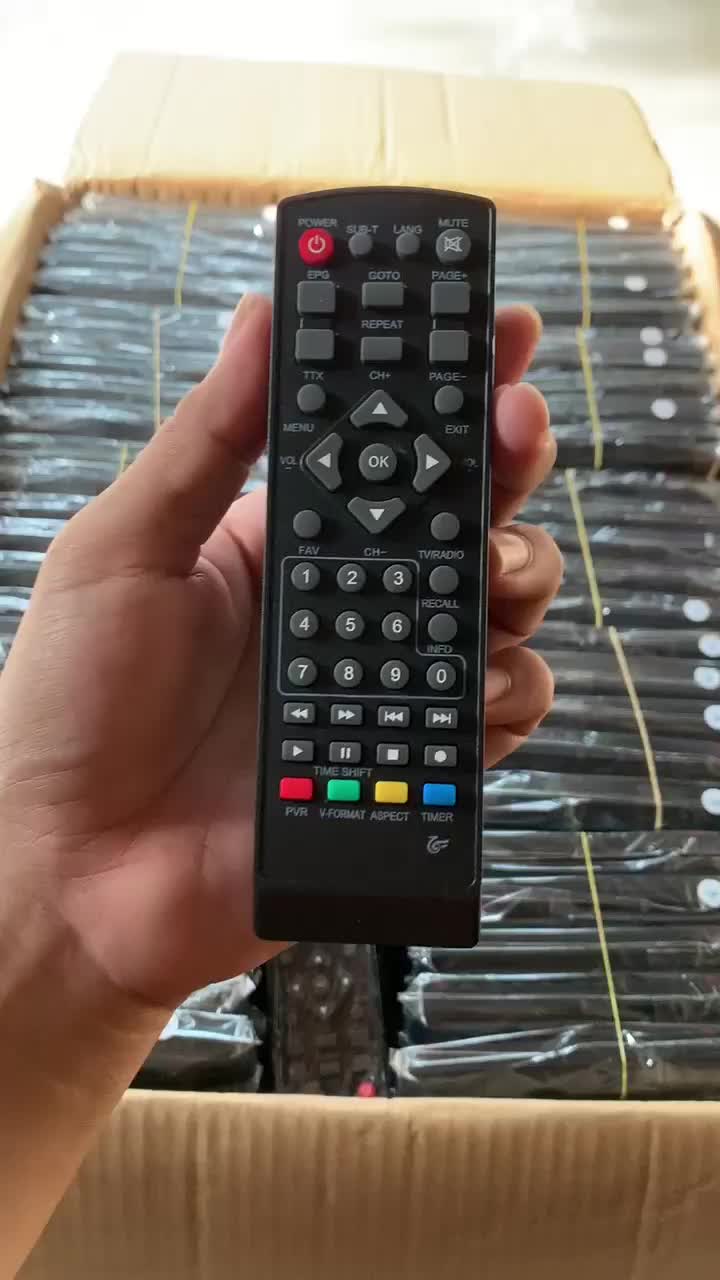 Remot Stb Remote Set Top Box Welhome Crown HD Merah DVB T2 Tanpa Setting Langsung Pakai