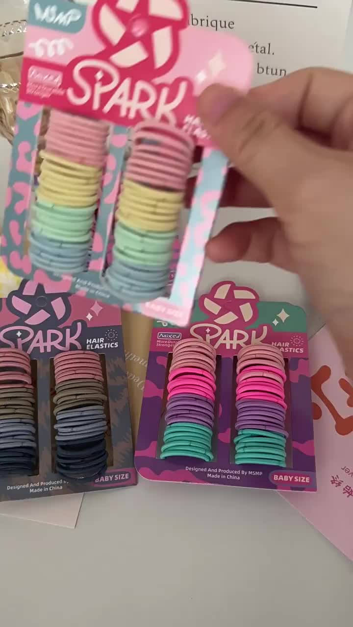 Ikat Rambut Anak Diameter Kecil Karet Rambut Bayi Set Karet Rambut Warna Warni Aksesoris HZD KCR22