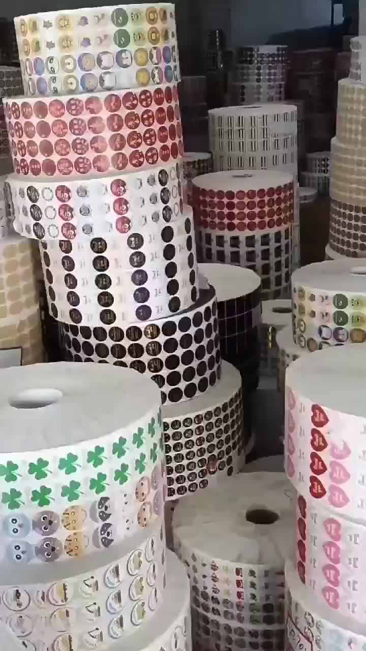 1 roll 500pcs Sticker Label Makanan Halal dan Selamat Menikmati, Stiker Bulat 2.5cm dari Kertas Stationery 500 pcs jualan