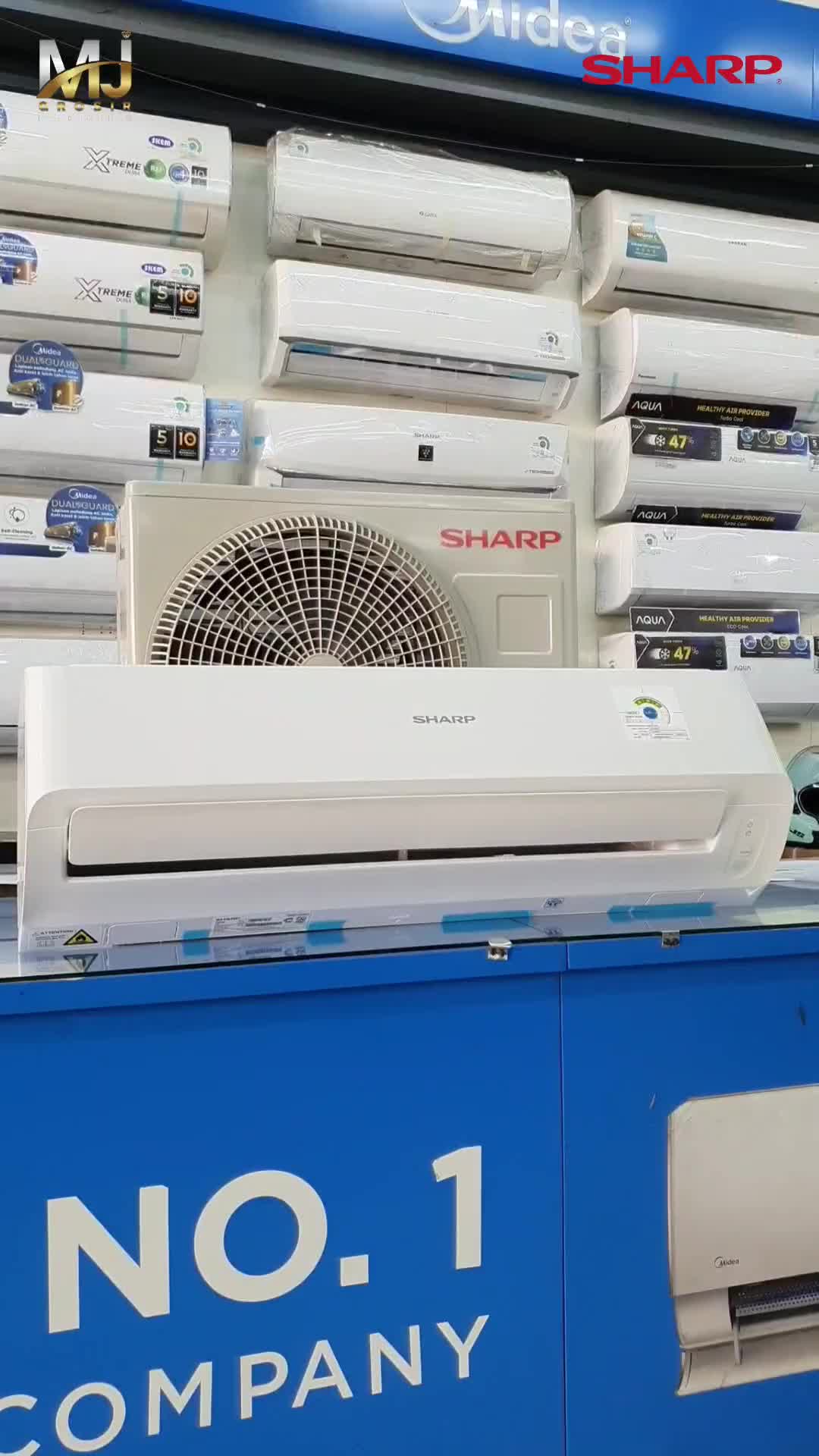 AC Sharp AH-A 07 BEY 3/4 PK + Pasang R32 Low Watt - Daya Listrik 595 Watt