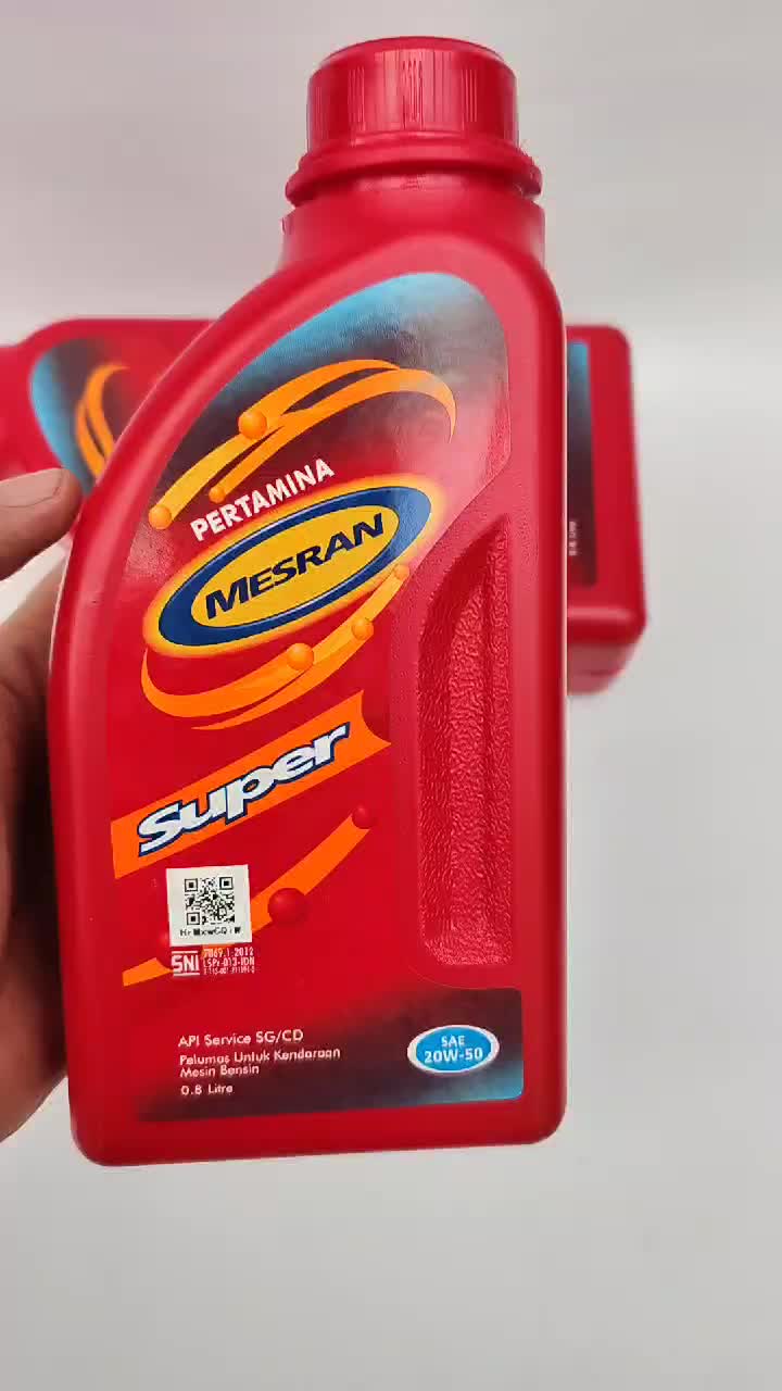 3 PCS OLI MESIN MOTOR MESRAN SUPER 20W-50 0.8 LITER PERTAMINA Motorcycle Oil oli