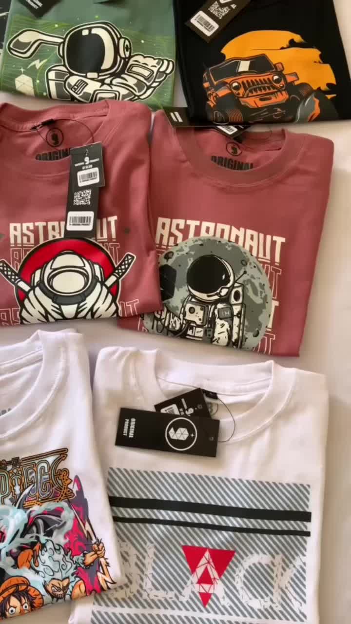 9max Shop Setelan Kaos Anak Laki-laki Lengan Panjang "Motorcycle" warna Cream Usia 3-12 Tahun