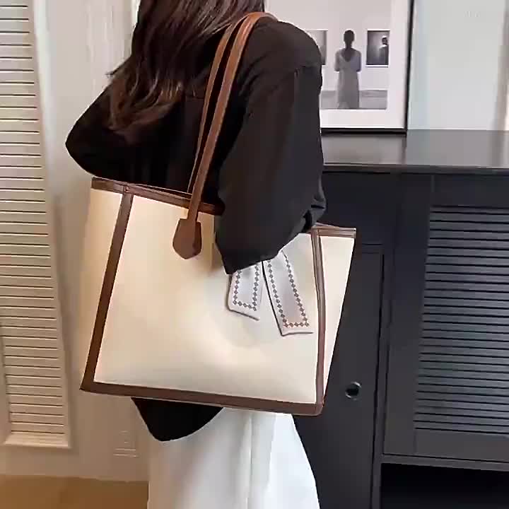 Totebag Wanita Stylish Totebag Kuliah Kapasitas Besar (FREESYAL) Tas Wanita Kekinian Tas Terbaru 2025