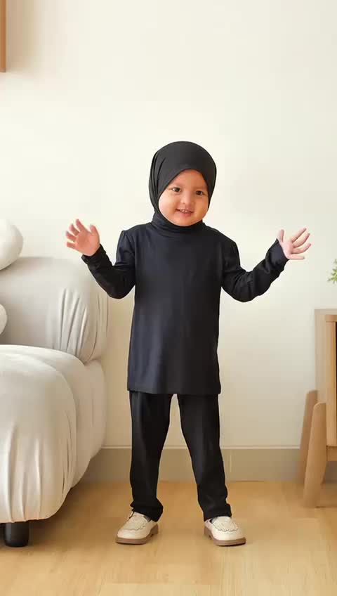 Kalisha - Manset Badan Anak Kaos Polos Lengan Panjang Manset Anak Size M L Inner Baju Anak