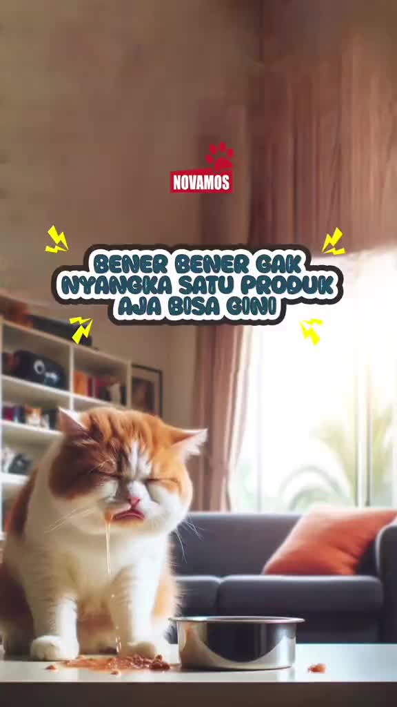 NOVAMOS Penyembuh Masalah Pencernaan dan Mengurangi Hairball Pada Kucing Anjing Kelinci Mengobati Kucing Botak Akibat Jamur dan Scabies Membantu Menumbuhkan Bulu Kucing Botak 50ml