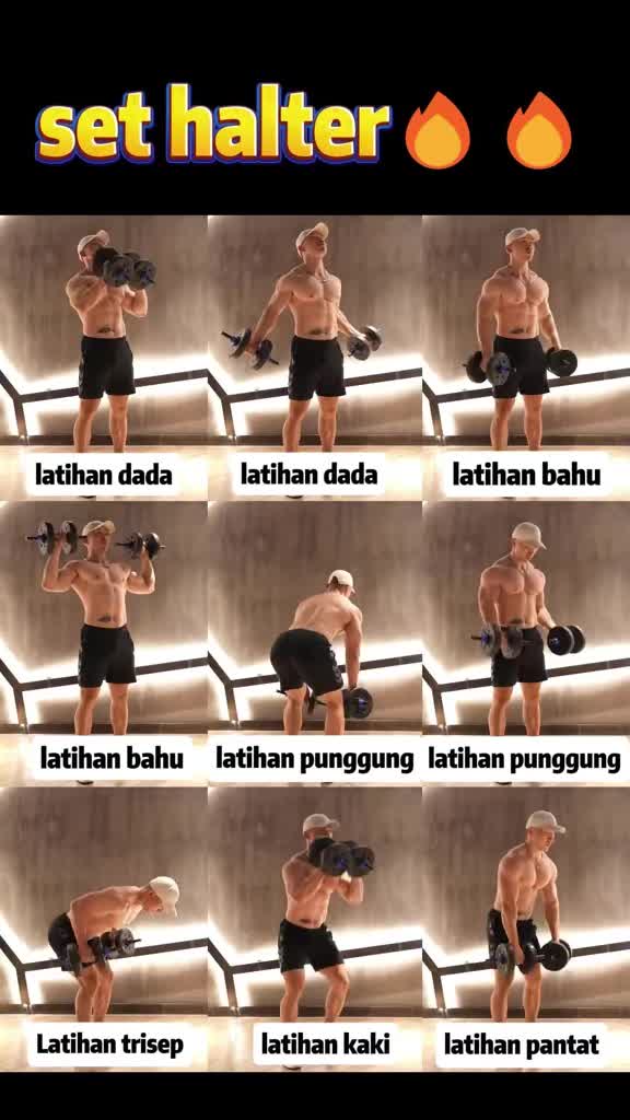 【TO-GO】Dumbell Set 20KG Peralatan Fitness Barbel Bisa Disambung Tiang Angkat Dengan Perlindungan Lingkungan Untuk Pria Wanita Gym Equipment Otot