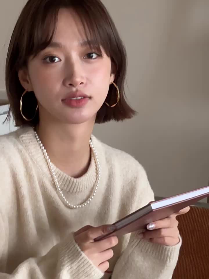 EAR PARTNER-925 Jarum Perak Anting-anting Moebius dengan lingkaran besar untuk wanita, anting-anting dengan desain eksklusif yang elegan,Anting Hoop Perak Retro High Quality - Original Elegan Korea Style | Gratis COD
