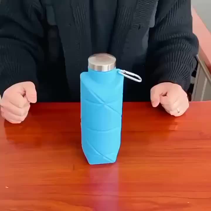 COD (YBL) Botol Air Minum Lipat 700ml Silikon Bebas BPA Tempat Minuman Portable Sgt Fleksibel dan Tahan Bocor Bahan Silicon (BELI LOKAL)