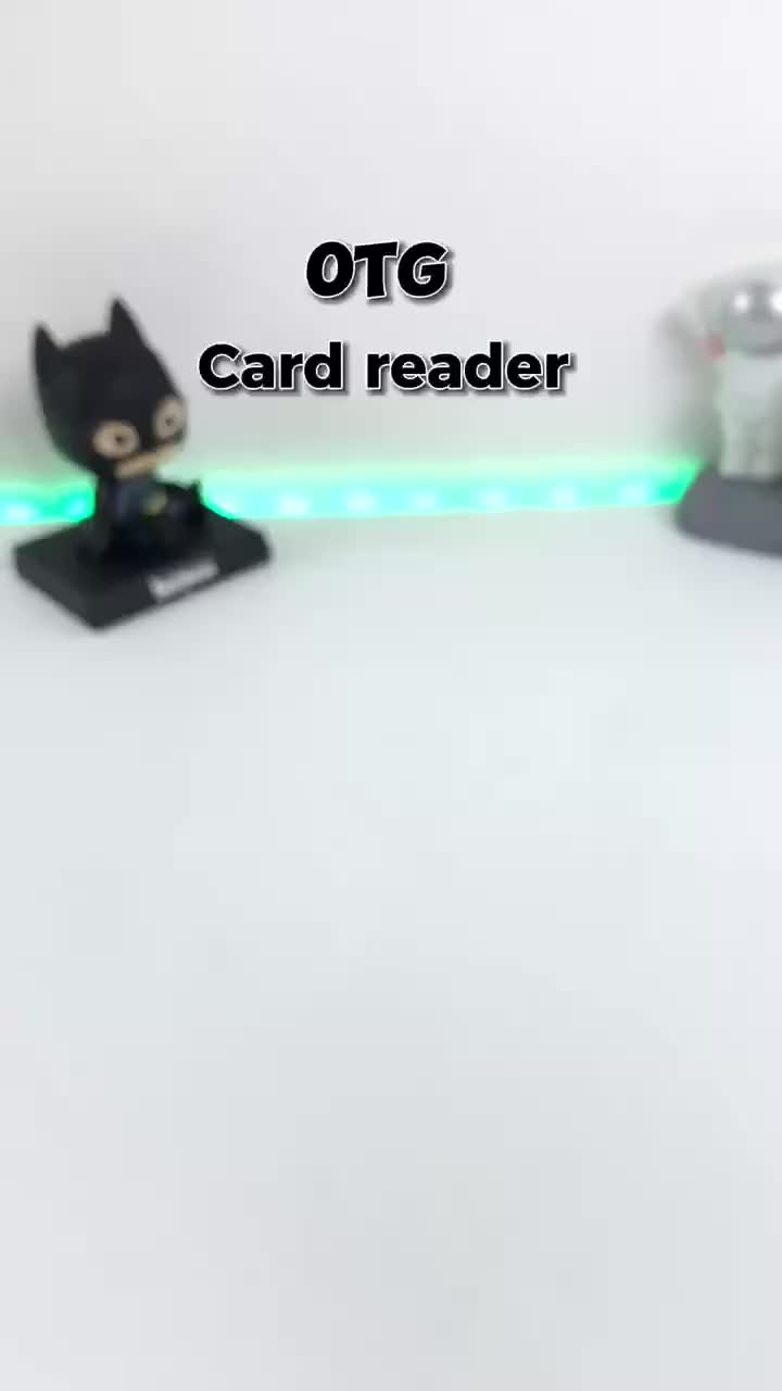 Actual OTG Card Reader 6 in 1 Support USB 3.1 Type C / USB 2.0 / SD Card / Micro SD / Micro USB / USB Port Computer Hitam ethernet adapter Plastik Putih