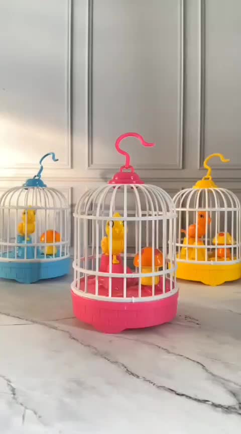 Mainan Burung Sangkar / sangkar Burung Sensor tepuk tangan bisa bunyi