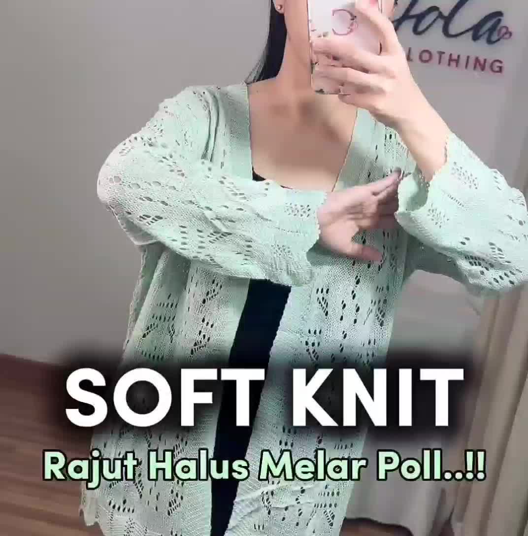 [ Mika Hollow Knit Cardigan Top ] Fit Size M-XL Fashion Atasan Wanita Bahan Rajut Knitted Knitwear Casual Outfit Kasual Menerawang Santai Simpel Sopan Kardigan Baju Mikayla