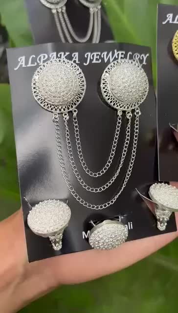 Bros alpaka motif Kancing polos