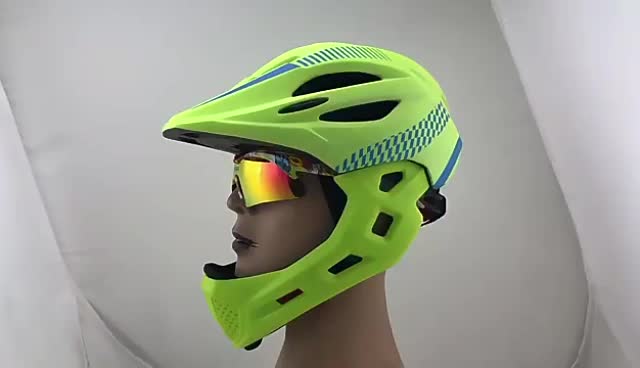 Ftiier helm sepeda anak full face 2 in 1 Helm Pushbike