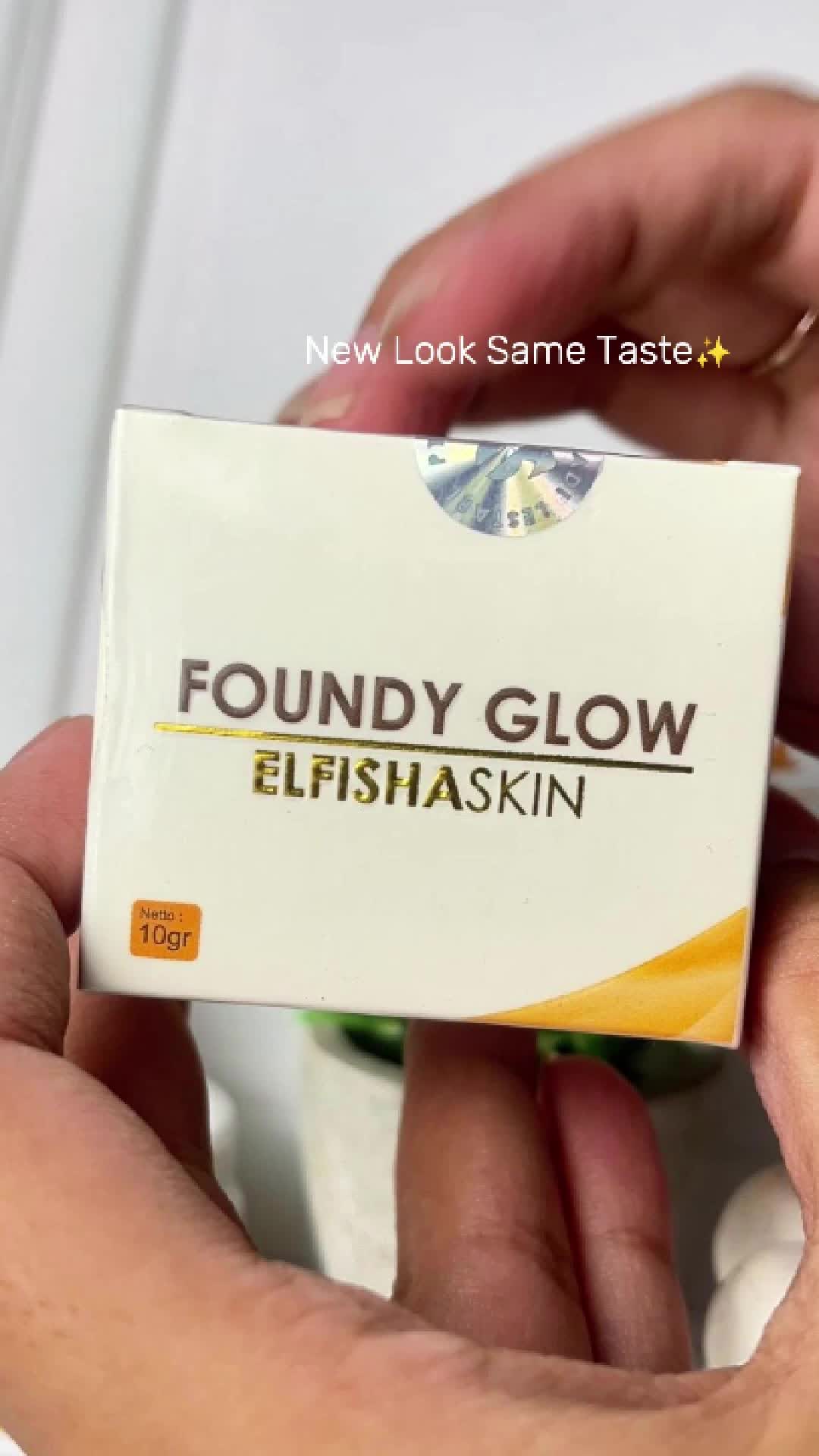 Elfisha Skin - Foundy Glow Base Makeup 10gr Mengandung Niacinamide 2% UV Protection Glutathion & Salmon DNA Menyamarkan Noda Hitam Mengglowingkan Kulit Wajah - Foundation