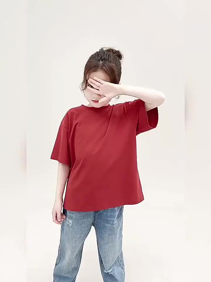 Kaos Motif Kucing Baju Oversize Anak Tanggung Perempuan Lengan Pendek 5-13 Tahun 8 Warna Atasan Distro Unisex Anak Cewek Tanggung Pakaian Oblong Anak Perempuan Fashion