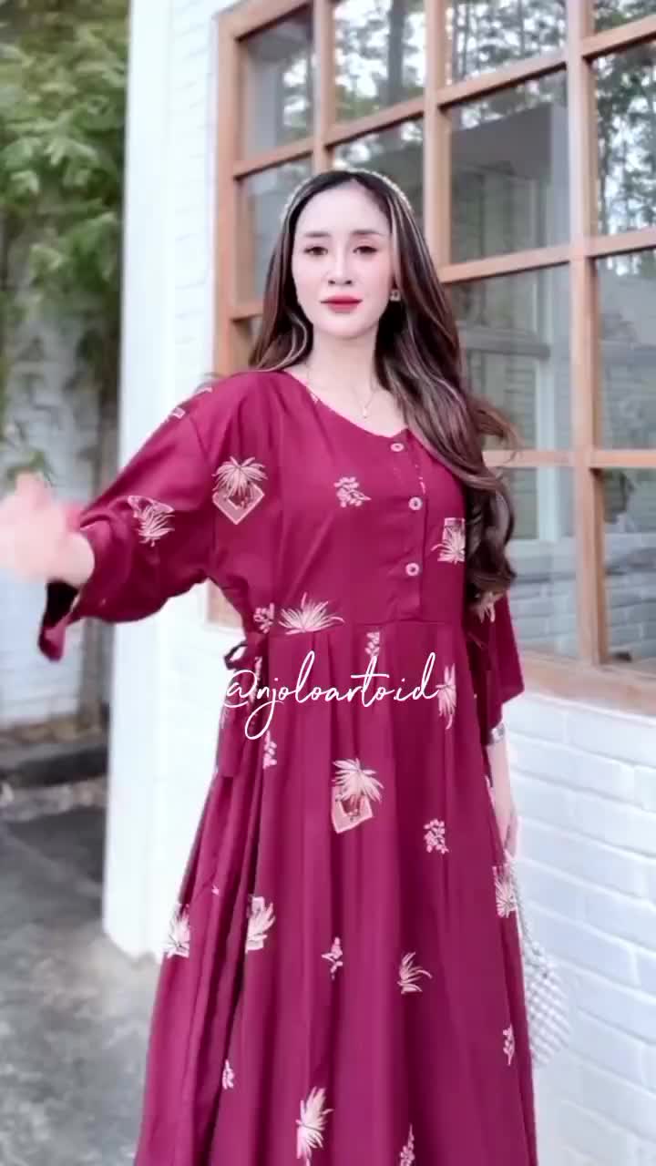 Daster Chibi Rayon Jumbo XXL Lengan 3/4 LD 120 Daster Busui Bumil Dress Wanita Motif