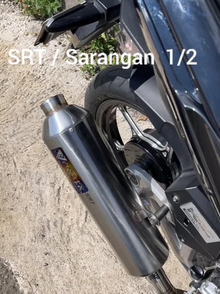 Knalpot Standar Racing Sarangan Setengah & BOR Inlet 38mm Steinless Original Pavta Nmax Aerox Pcx Vario Beat Mio Scoppy Tabung Foto Motorcycle