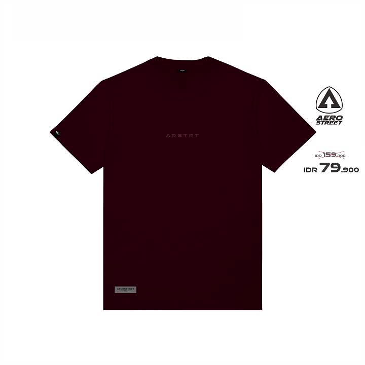 Aerostreet T Shirt Orion Maroon T-Shirt Tshirt KAF01