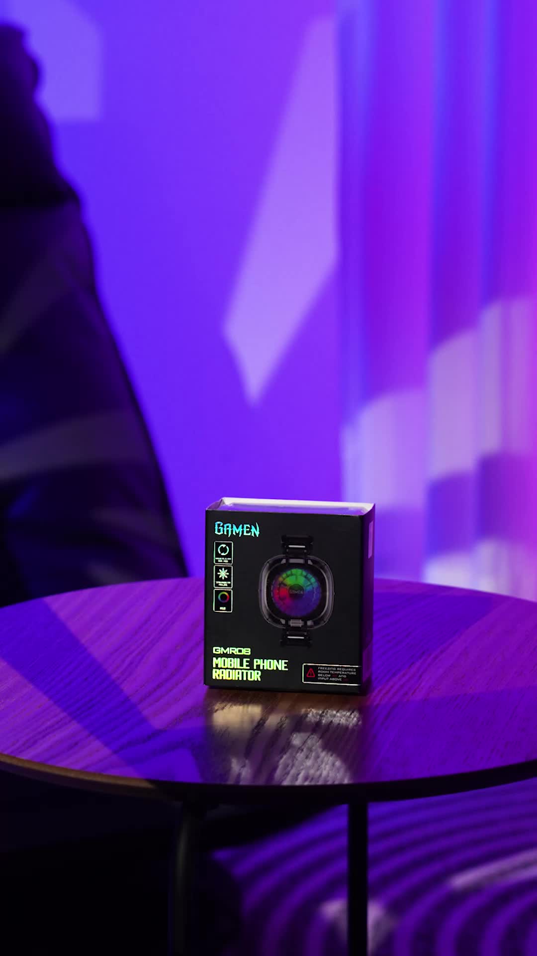 GAMEN GMR08 Fan Cooler Transparant RGB, Ponsel Pendingin Handphone/Tablet/Ipad,2 In 1 Clip Dan Magnetic - Garansi 1 Tahun (BISA COD)