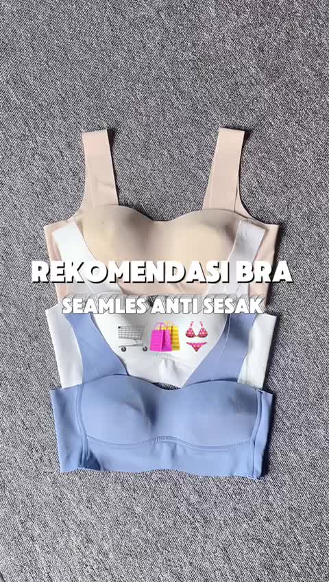 Missoofficial.id BR1549 Bra Wanita Bh Seamless Motif Polos Busa Tipis Beha Tanpa Kawat Lembut Nyaman