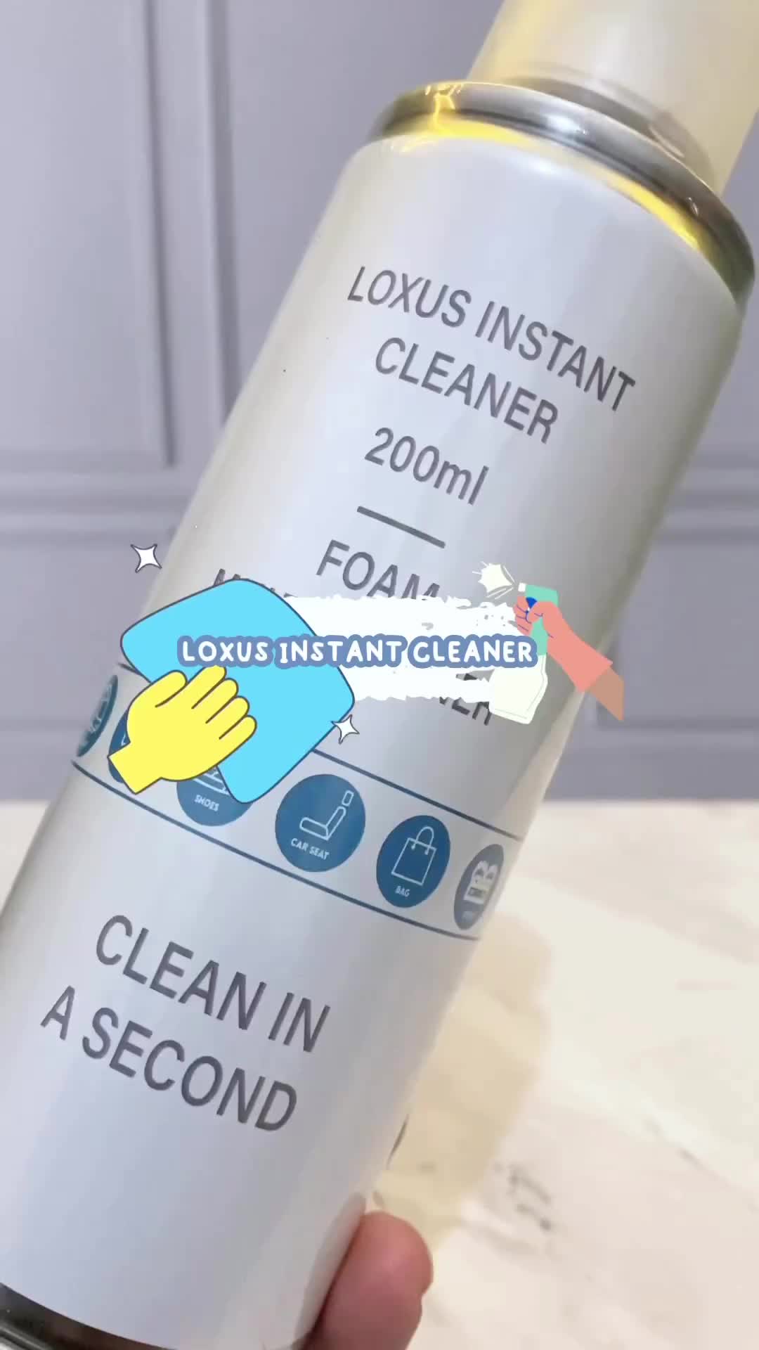 Loxus Instant Cleaner Pembersih Noda Pada Sepatu, Tas, Tembok dan Interior Mobil Shoe