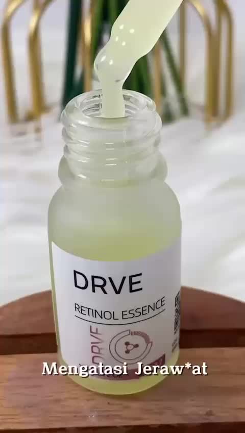 Drve Retinol Essence 1 anti penuaan, anti kerutan, mengandung Niacinamide 10% (FREE MASK) untuk mencerahkan wajah