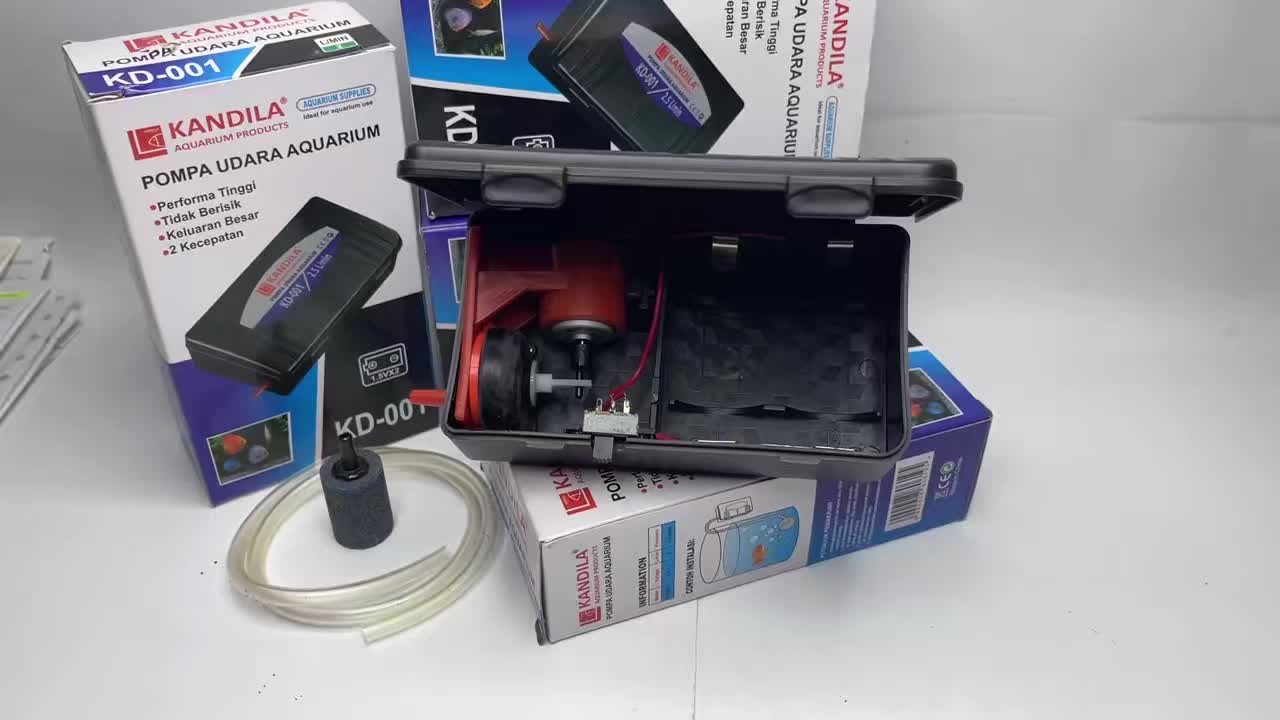 aerator DC baterai portable TAKARI KANDILA KD-001 ARMADA YANG GINGA DAN RECENT  AA 001 air pump pompa udara battery batre filter