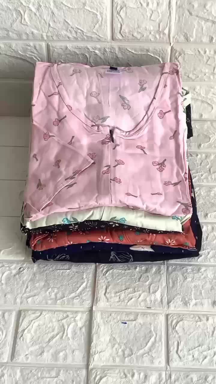 Setelan Jumbo Ld 120cm Piyama Baju Tidur Busui Bahan Rayon