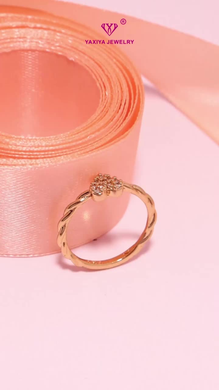Yaxiya Cincin Wanita Love/Heart/Hati Perhiasan Aksesoris 1034