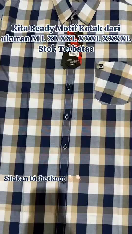 Kemeja Kantor Pria Motif Kotak Lengan Pendek Katun M L XL Atasan Cowok Hem Kerja Casual Premium Fashion OOTD Baju Putih Surfing Distro Formal Dewasa